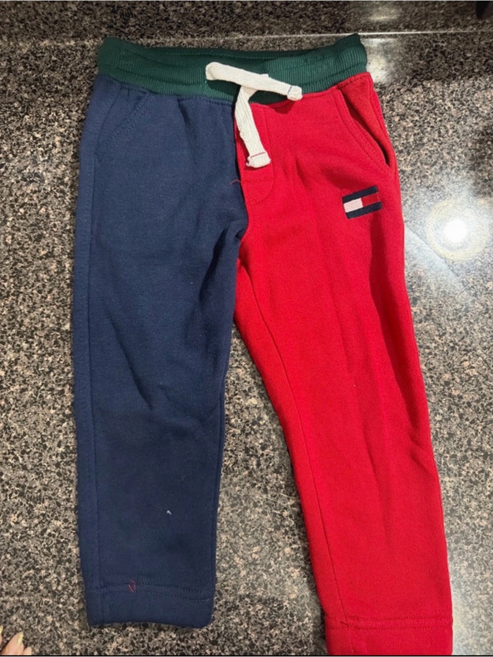 Tommy Hilfiger Kids Colorblock Navy & Red Jogger Pants